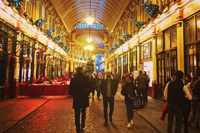 A Christmas Carol and Charles Dickens Old London Walking Tour - Leadenhall Market and the Christmas morning turn