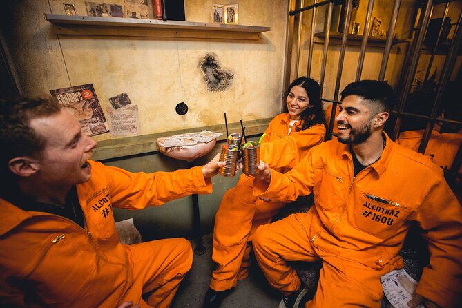 Alcotraz Prison Cocktail Experience in London - Smuggling liquor gives the evening its game