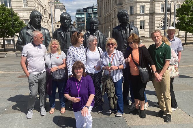 Best Of Liverpool Heritage, History & Culture Guided Walking Tour - Meeting the Beatles at the waterfront statue