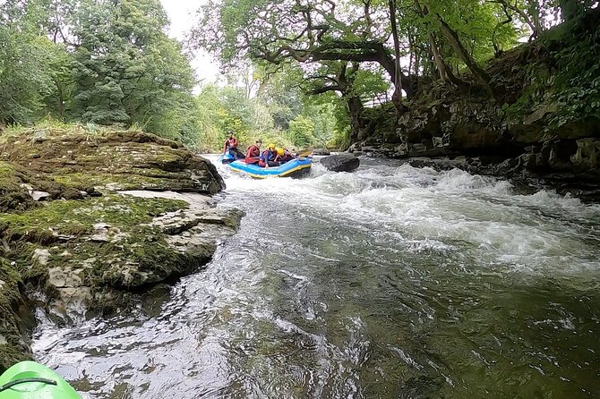Brilliant White Water Rafting in the Lake District UK - Learning the ropes before the raft moves