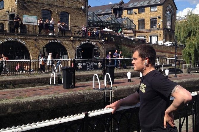 Britpop Camden: A Self-Guided Audio Tour in London - Walking through Camden Market and the canal area