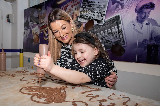 Cadbury World Entry Ticket - Writing your name in liquid chocolate