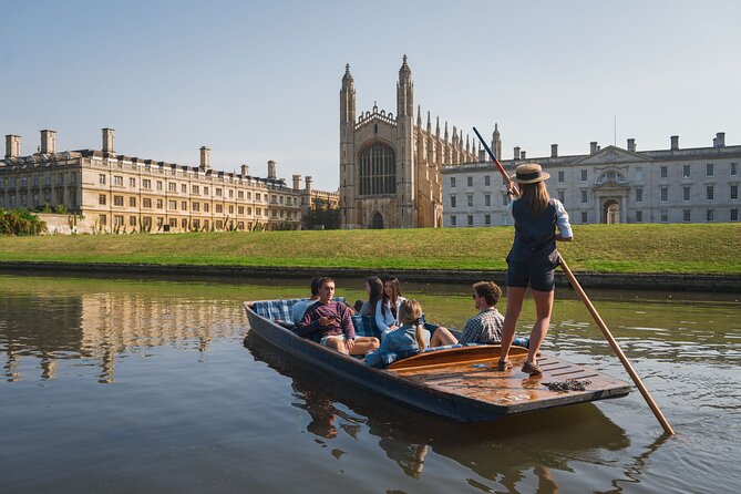 Cambridge University Colleges Guided Punting Tour - Clare Bridge and the charm of straight timbers