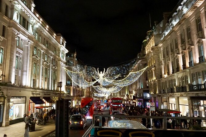 Christmas Lights Open-Top Bus Tour - Waterloo Bridge gives you the skyline