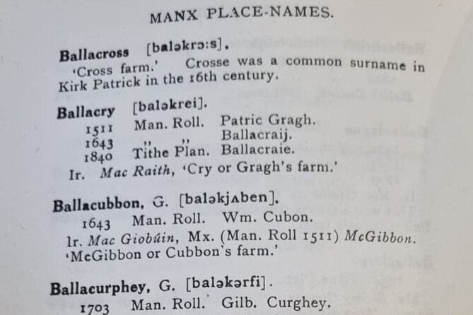 Discover your Manx Ancestors on the Isle of Man - Who will get the most from this tour