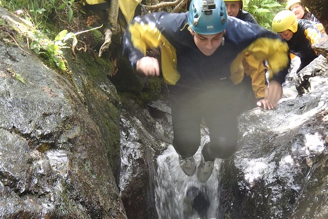 Ghyll Scrambling Water Adventure in the Lake District - Sliding, jumping, and climbing through the gorge