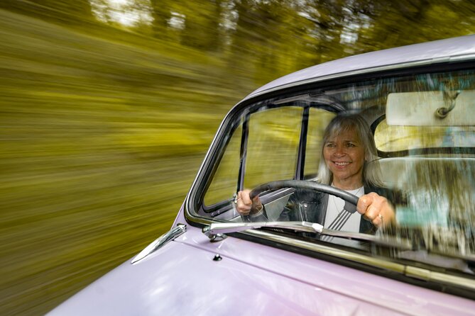 Great British Classic Car Driving Experience - The museum by decade, from familiar family cars to racing memories