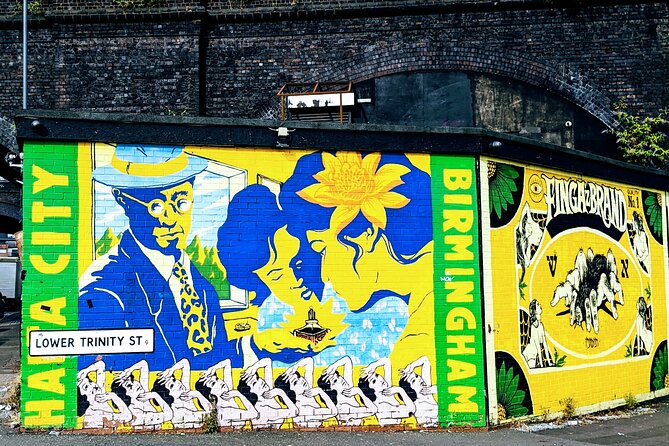 Guided Tour of Street Art in Birmingham - The Lock Keepers Cottage and a female Birmingham artist