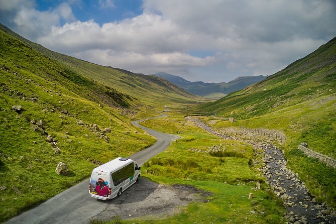 High Adventure Mountain Passes & Muncaster Castle from Windermere - Wrynose Pass and the road into wild country