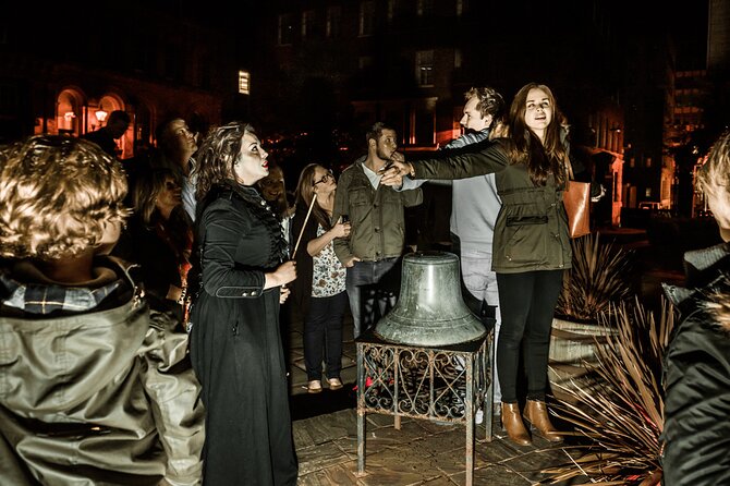 Liverpool Hidden History and Dead House Evening Walking Tour - Exchange Flags after dark
