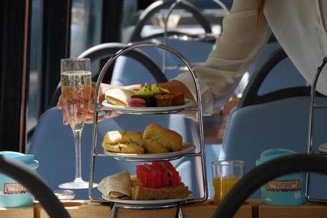 London Afternoon Tea Bus with Panoramic Tour - Tea, Sandwiches, Scones, And Sweets