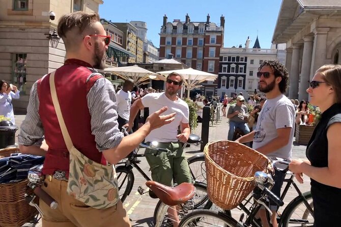 London Bike Tour: Landmarks, Secret Gems, Pub Stop & Street Art - Lambeth Palace and Big Ben from the south bank