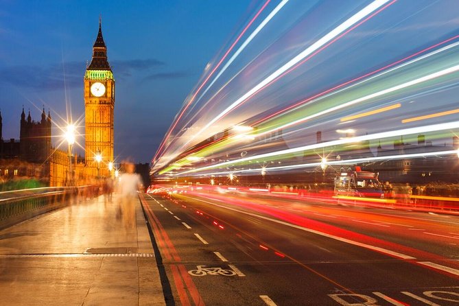 London by Night Sightseeing Open Top Bus Tour with Live Guide - The Tower of London and Tower Bridge