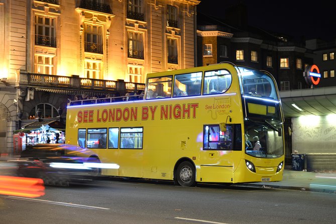 London by Night Sightseeing Tour - Open Top Bus - Tower Bridge and the golden Thames