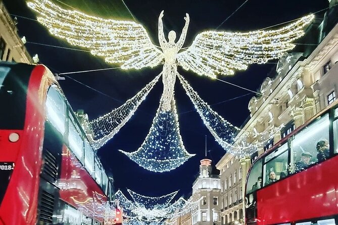 London Christmas Lights Private Guided Taxi Tour - The London Eye gives you a riverside landmark