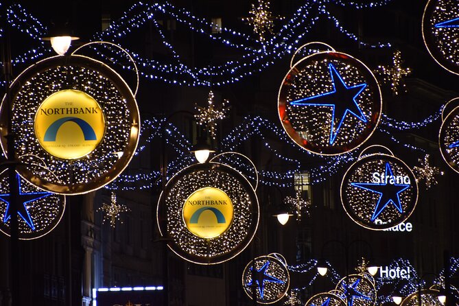 London Christmas Lights Private Walking Tour - Regent Street and Hatchards: lights with a literary pause