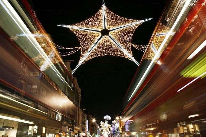 London Christmas Lights Tour by Vintage Double-Decker Bus - Oxford Street and Regent Street under lights