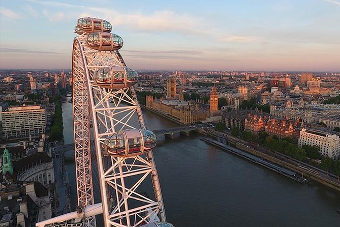 London Eye - Champagne Experience Ticket - Daytime, sunset, or night views