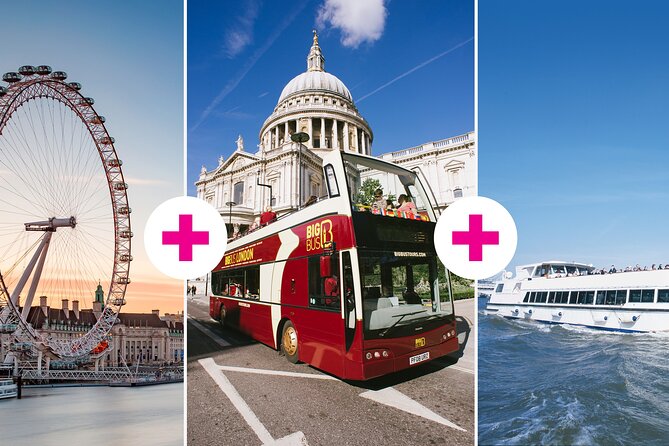 London Eye Ticket, Big Bus Hop-on Hop-Off Tour & River Cruise - Starting around Piccadilly and the West End