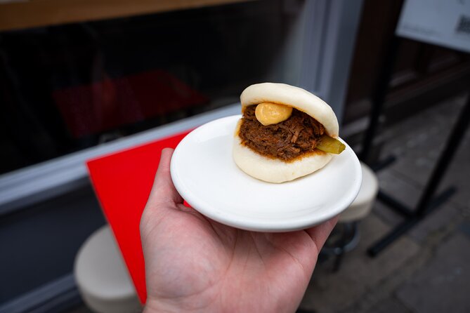 London Foodie Adventure:More than 10 dishes with Sherpa Food Tour - The Spirit of Soho mural and the final bao stop