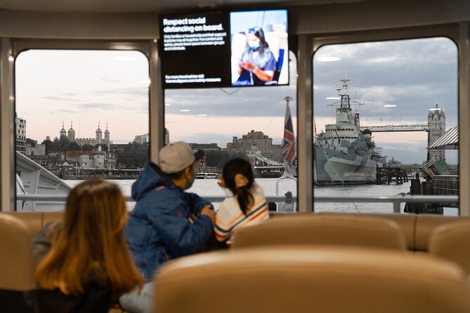 London Roundtrip Thames Cruise Uber Boat by Thames Clippers - East London and the longer return ride