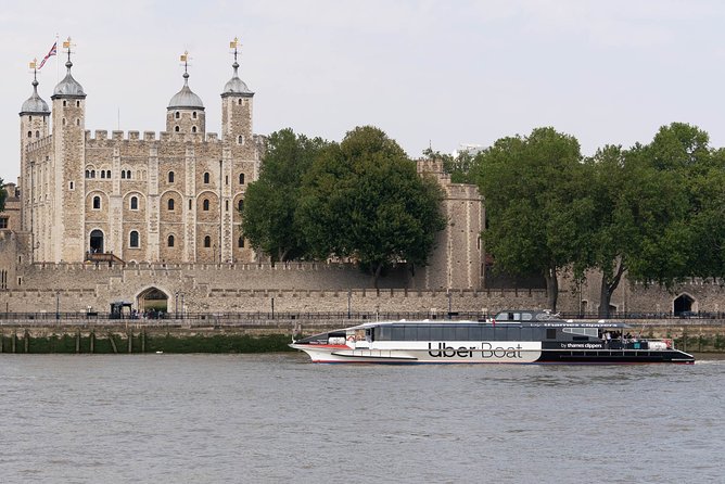 London: Uber Boat - Single Journey River Thames Cruise - The Shard, HMS Belfast, and Tower Bridge