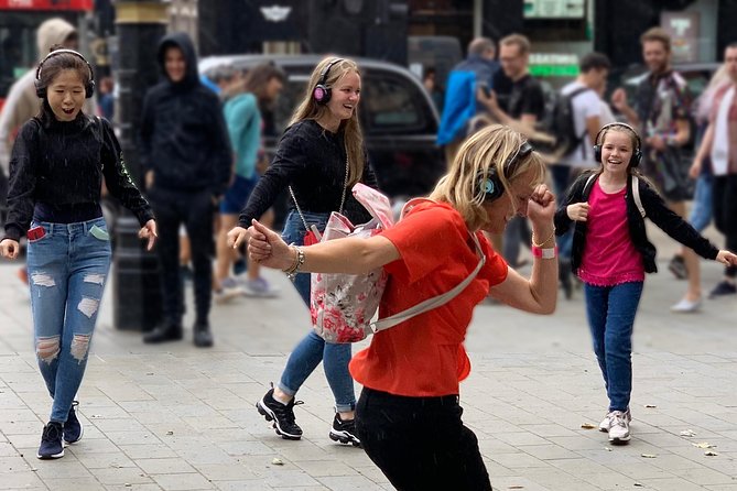 London West End Musical Silent Disco Walking Tour Top 1% Rated - Noel Coward Theatre and the moving stage