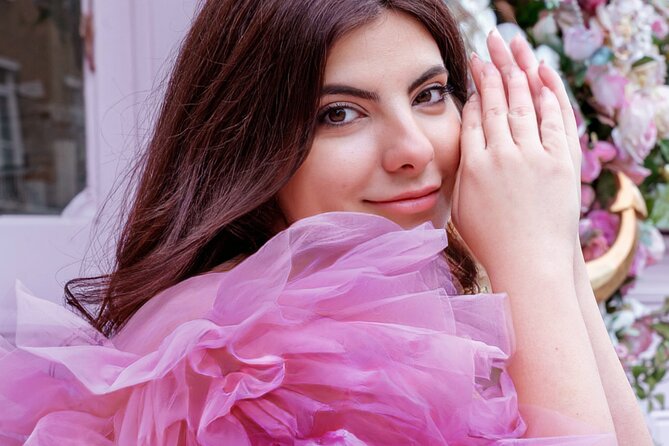 Luxury Pinky Dress Photoshoot in London Photographer - Editing, the reel, and what you actually receive