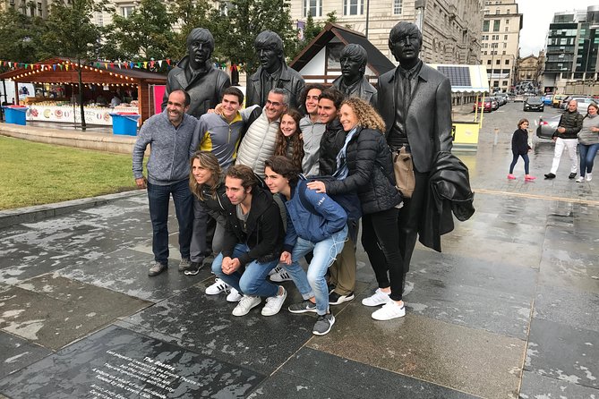 Magical Liverpool Beatles Tour - The waterfront Beatles statue closes the route