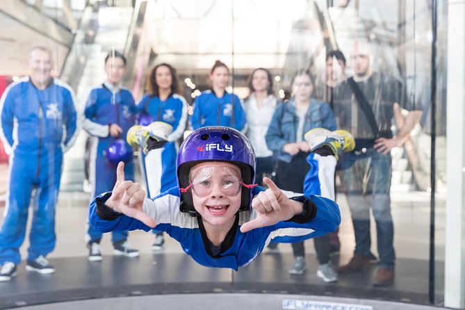 Milton Keynes iFLY Indoor Skydiving Experience - 2 Flights & Certificate - Clothing, goggles, and the practical setup