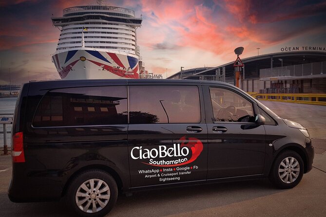 Minibus from Heathrow Airport to Southampton via Netley Abbey - Key points at a glance
