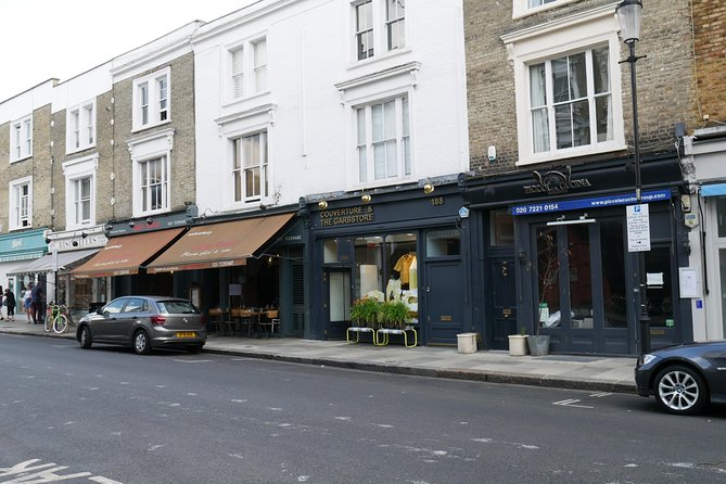 Notting Hill Walking Tour for Small Groups - The Travel Bookshop exterior and St Lukes Mews