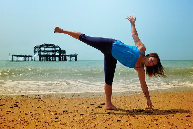 Outdoor Yoga Class at Brighton's Sea front - The flow focuses on useful basics