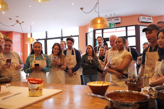 Pasta Making with Unlimited Prosecco in London's West End - A small pasta class at 84 New Oxford Street