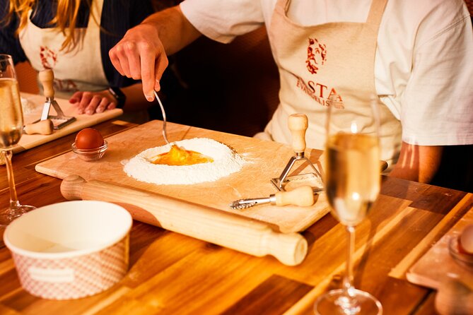 Pasta Making with Unlimited Prosecco in London's West End - Shaping tagliatelle, orecchiette, or tortellini