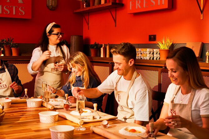 Pasta Making with Unlimited Prosecco in London's West End - Tools, ingredients, and an apron are included