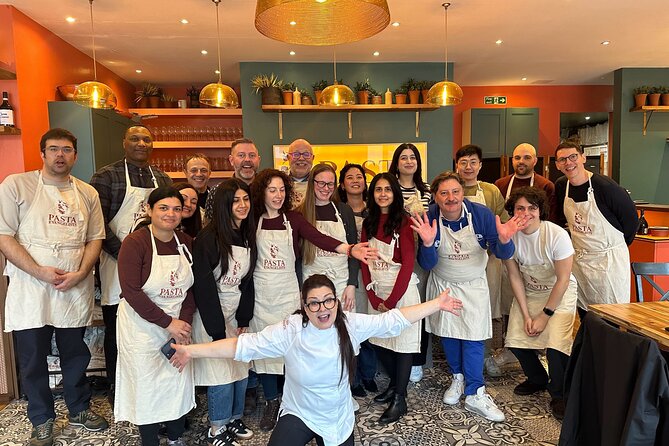 Pasta Making with Unlimited Prosecco in London's West End - Eating the pasta you made