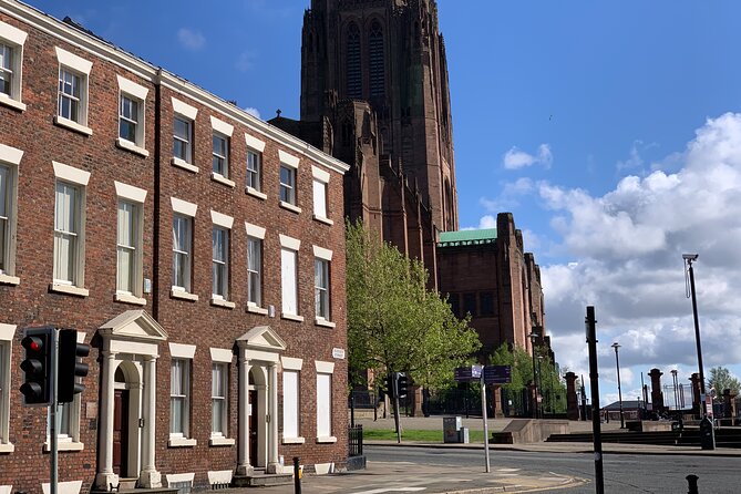 Private Liverpool Culture Walking Tour, Ghosts & Two Cathedrals. - Falkner Street and Liverpool on screen