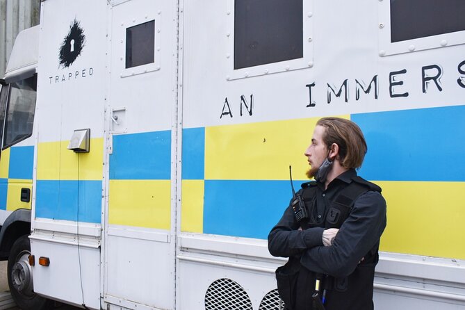 Private Prison Van Escape Game - London Immersive Experience - One Hour Inside the Real Prison Transport Van