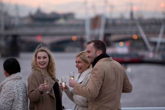 River Thames Evening Cruise with Sparkling wine and Canapés - Under Tower Bridge and past the Tower of London