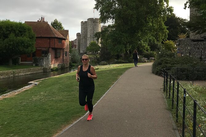 Small-Group City Running Tour in Canterbury - Dane John Gardens and the view from the mound