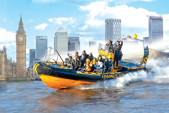 Speedboat Sightseeing: Embankment OR Westminster Pier -45 Minutes - A 45-minute London tour with two very different moods