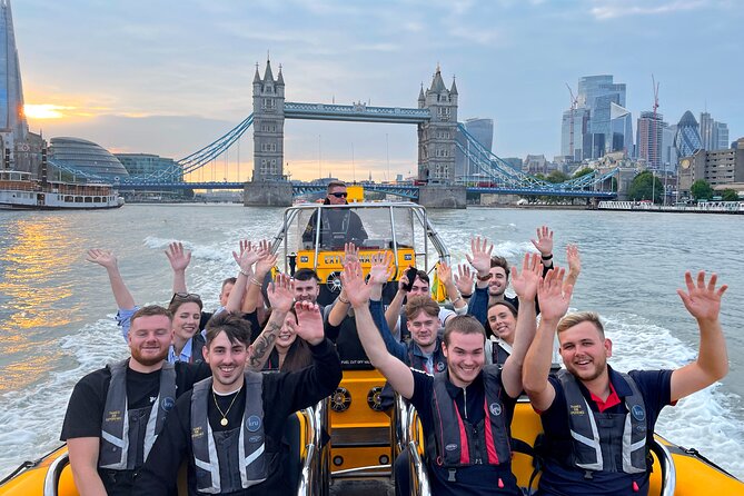 Speedboat 'Tower RIB Blast' from Tower Millennium Pier - 20 minutes - HMS Belfast, City Hall, and The Shard