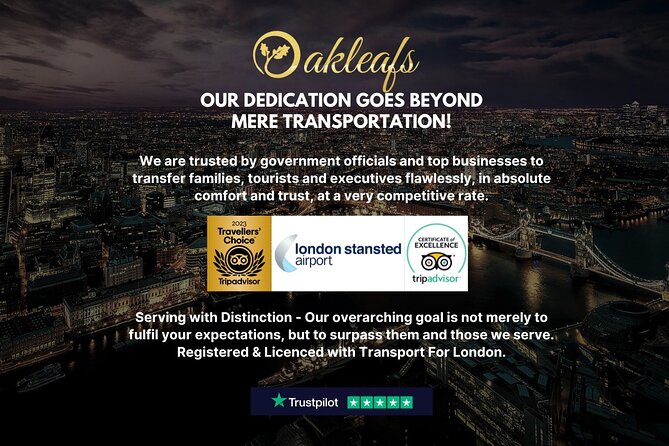 Stansted Airport - To & From Central London - Private Transfer - The ride into Central London