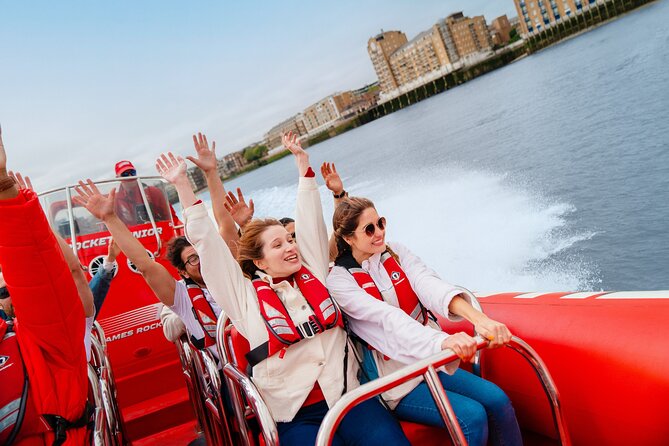 Thames High-Speed Zone Speedboat in London - The O2, Canary Wharf, and the eastbound run