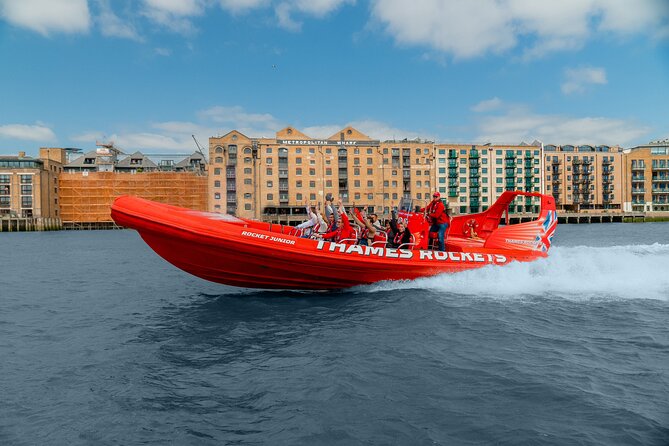 Thames High-Speed Zone Speedboat in London - The Thames Flood Barrier and the fastest section