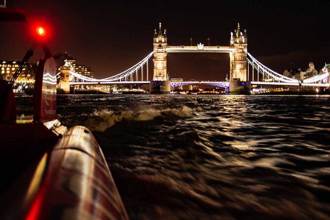 Thames Rockets Sunset London Speedboat Experience - A floating warship and the final sights