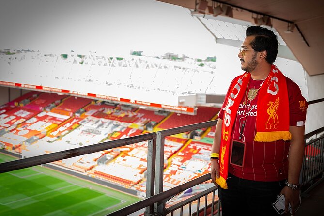 The LFC Stadium Tour - The Kop offers photographs and club identity