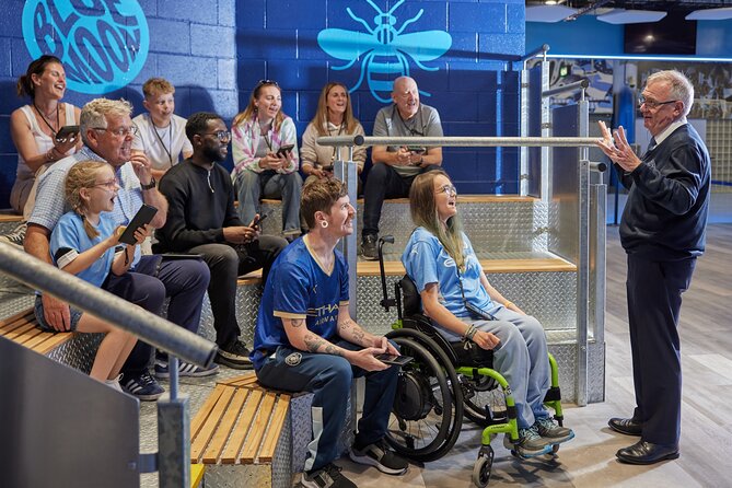 The Manchester City Stadium Tour - Asking questions to virtual Pep Guardiola