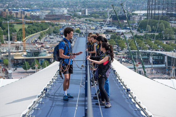 Up at The O2: Daytime Climb with Guided Tour with Panoramic Views - The safety briefing and equipment fitting